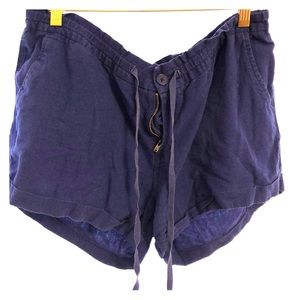 Cuffed drawstring beach shorts